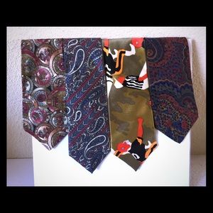 Lot of neck ties Nicole Miller,Geoffrey Bean,AKM,